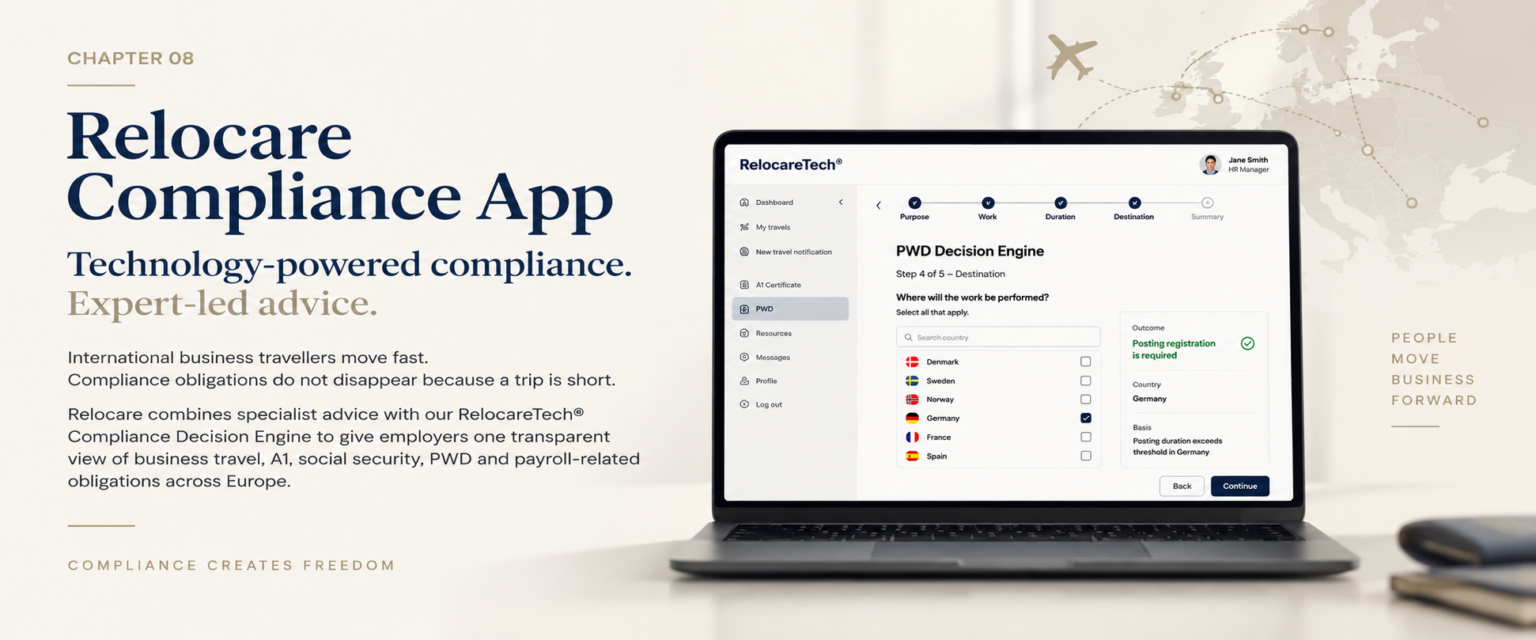 Relocare Compliance App – international business travel compliance